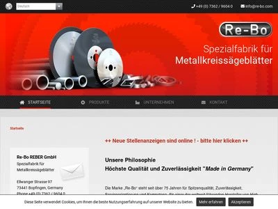 Website von Re-Bo REBER GmbH