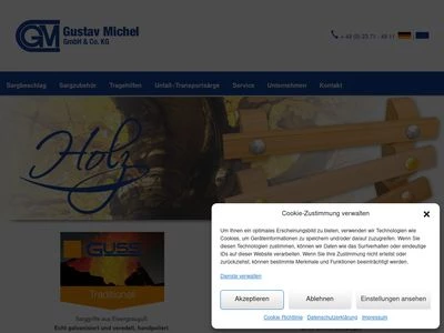 Website von Gustav Michel GmbH & Co. KG