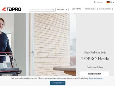 Website von TOPRO GmbH