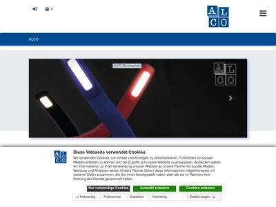 Website von ALCO-Albert GmbH & Co.KG