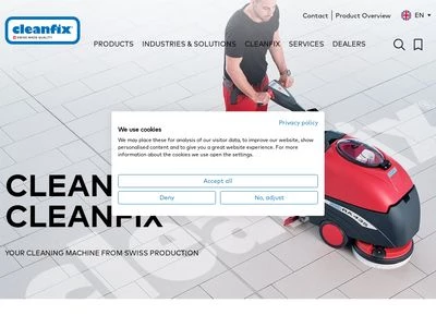 Website von Cleanfix Reinigungssysteme AG