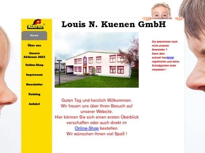 Website von Louis N. Kuenen GmbH