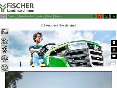 Website von Fischer Landmaschinen GmbH