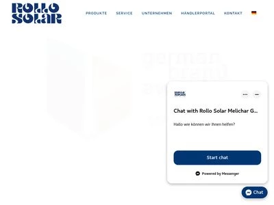 Website von Rollo Solar® MELICHAR GmbH