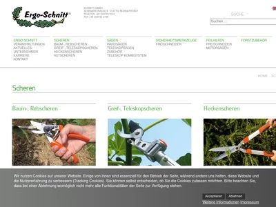 Website von Schmitt GmbH Forst- und Gartentechnik