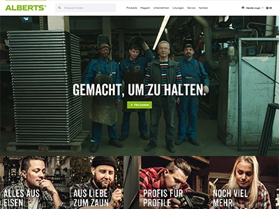Website von Gust. Alberts GmbH & Co. KG