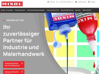 Website von MIXOL-PRODUKTE Diebold GmbH