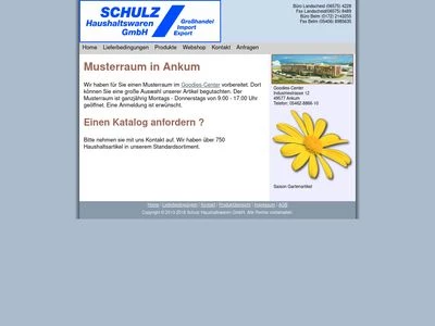 Website von Schulz Haushaltswaren GmbH