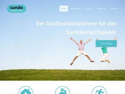 Website von Sundo Homecare GmbH