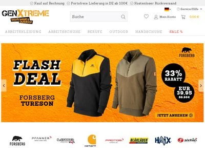 Website von PPE Stores GmbH