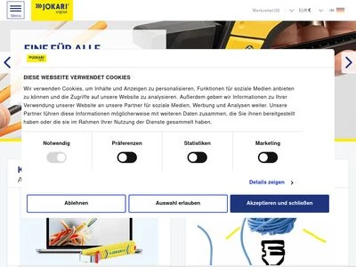 Website von JOKARI-Krampe GmbH