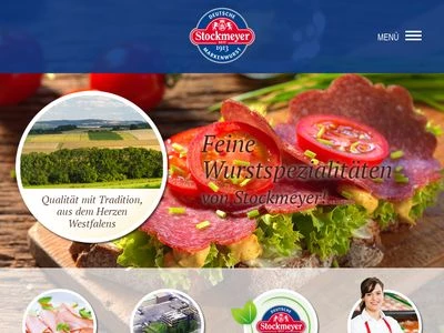 Website von Westfälischen Fleischwarenfabrik Stockmeyer GmbH