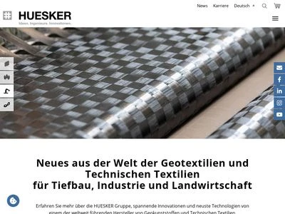 Website von HUESKER Synthetic GmbH