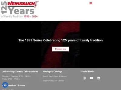 Website von Weihrauch & Weihrauch Sport GmbH & Co. KG