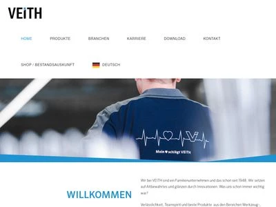 Website von Alfred Konrad Veith GmbH & Co. KG