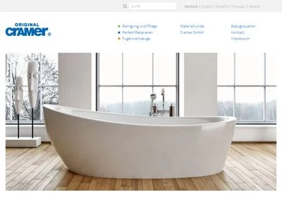 Website von CRAMER GmbH