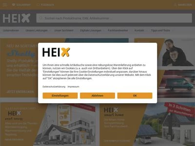 Website von Heix GmbH & Co. KG