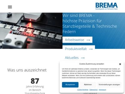 Website von BREMA-WERK GmbH & Co. KG