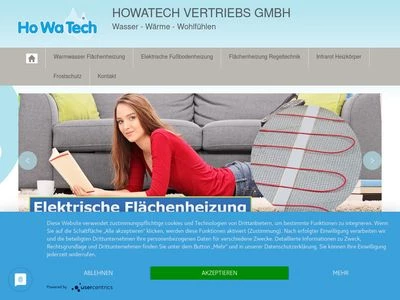 Website von HoWaTech Vertriebs GmbH