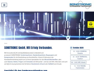Website von SONOTRONIC GmbH