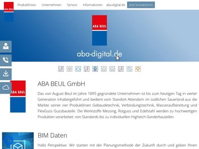 Website von ABA BEUL GmbH