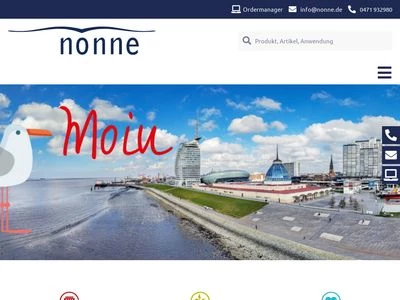 Website von Erich Nonne GmbH