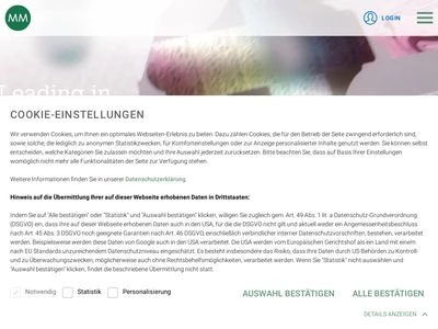 Website von Mayr-Melnhof Packaging International GmbH