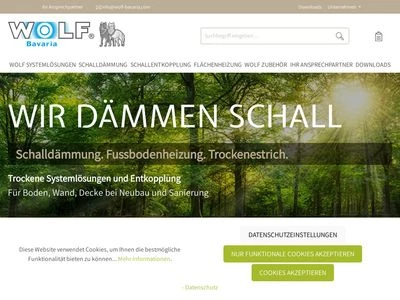 Website von Wolf Bavaria GmbH