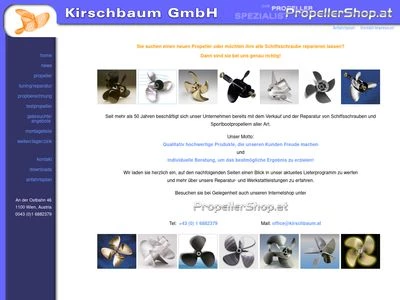 Website von Kirschbaum GmbH