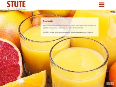 Website von STUTE Nahrungsmittelwerke GmbH & Co KG