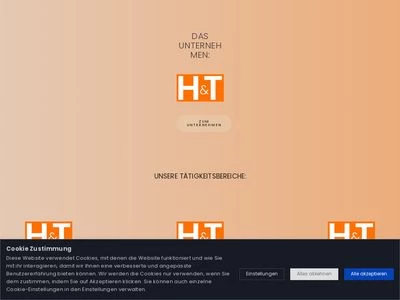 Website von H&T Feinkost GmbH
