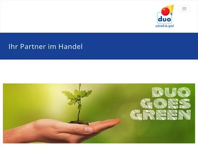 Website von duo schreib & spiel Verwaltungsgesellschaft mbH & Co. Vertriebs KG