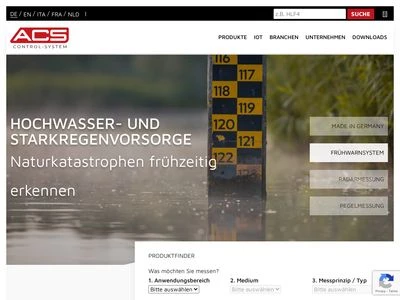 Website von ACS Control-System GmbH