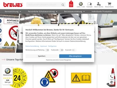 Website von Brewes GmbH