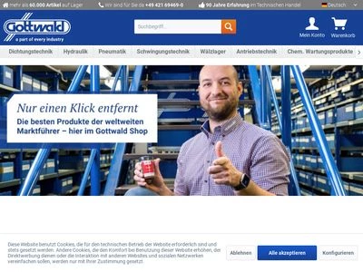 Website von Franz Gottwald GmbH + Co. KG