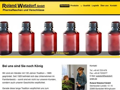 Website von Roland Watzdorf GmbH
