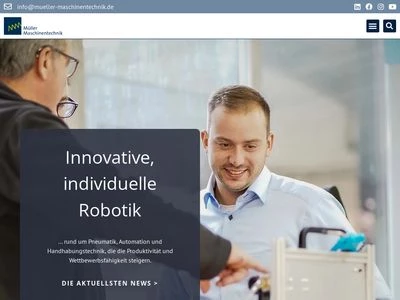 Website von Müller Maschinentechnik GmbH