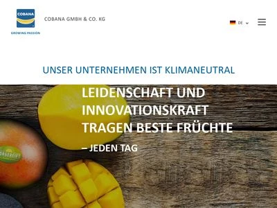 Website von Cobana Fruchtring GmbH & Co. KG