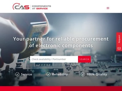 Website von Components at Service GmbH