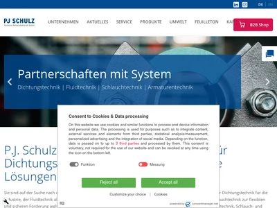 Website von P.J. Schulz GmbH 