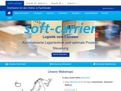 Website von soft-carrier GmbH