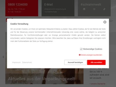 Website von Gustav Schramm GmbH