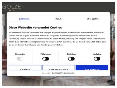 Website von Otto Golze & Söhne GmbH