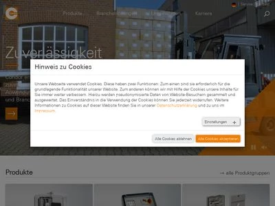 Website von Condor-Werke Gebr. Frede GmbH