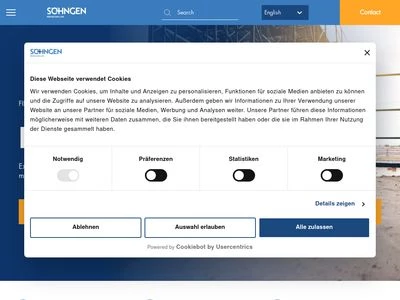 Website von W.Söhngen GmbH