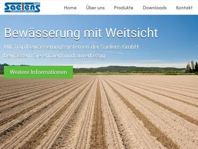 Website von Saelens GmbH