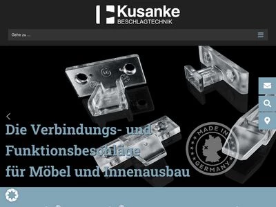Website von KUSANKE Beschlagtechnik GmbH & Co. KG