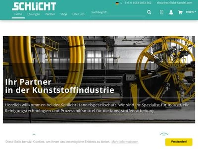 Website von Schlicht Handelsgesellschaft mbH