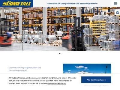 Website von SÜDMETALL Otto Leonhard GmbH