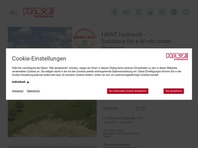 Website von HAWE Hydraulik SE